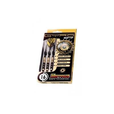 Fléchettes Harrows Gyro Softip 16g/18g – Pointe plastique 2BA pour cib