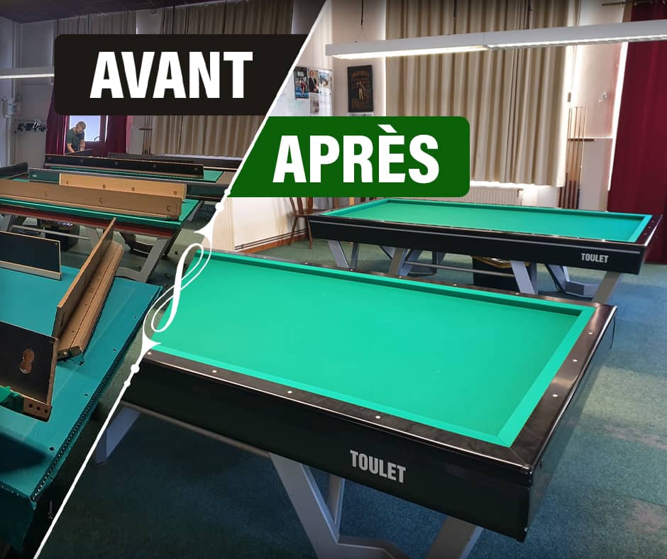 Remplacement de draps de billard en Alsace