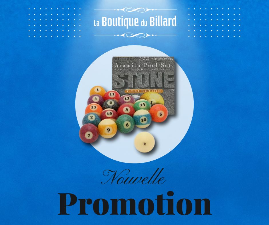 Promotion set de billes de billard américain Aramith Stone